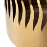 GY-ET8149GOLD Стол журнальный "Wave" тонир.стекло/зол. d50*51см