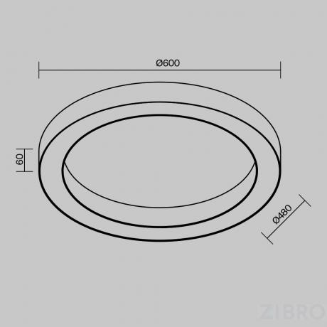 Потолочный светильник Technical C093CL-45W3K-W