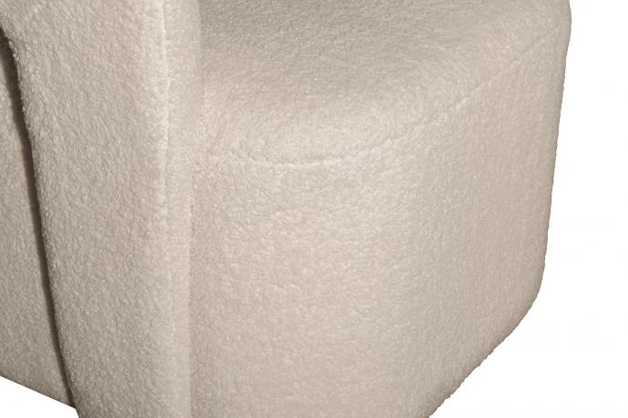 76AR-73960 Кресло поворотное Тедди (Teddy) белое 65*70*75см