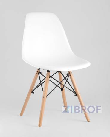 Eames D100, 2 стула Eames DSW белый