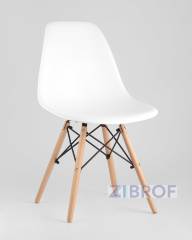 Eames D70, 2 стула Eames DSW белые
