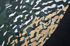 89VOR-GOLDEN LEAVES-1 Холст "Золотые листья-1" 100х70 см, багет( латунь),поталь