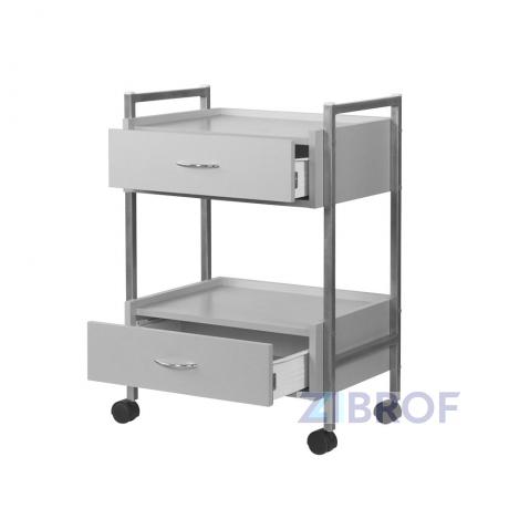 Тележка косметологическая МД-107 Silver 