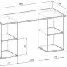 Стол письменный Прайм-59 белый MAS_STL-PRAIM-59-BT