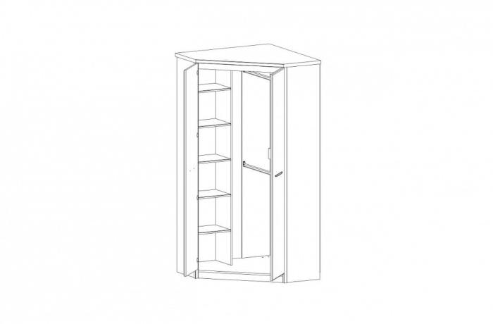 Шкаф платяной Jazz 2D каштан найроби ANR_UT-00006362
