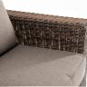 "Боно" диван из искусственного ротанга трехместный, цвет коричневый