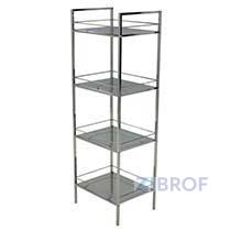 Этажерка  MK-2386 39х31х117 см Хром