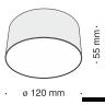 Потолочный светильник Technical C032CL-L12B4K