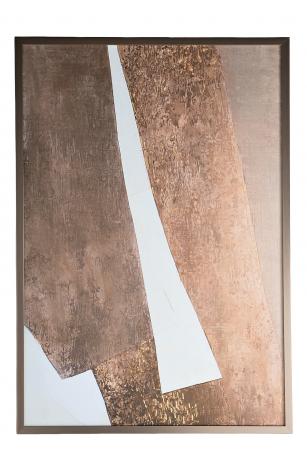 89VOR-GOLDEN ART-1  Холст "Золотое искусство-1" 70*100 см,багет латунь, зол.поталь