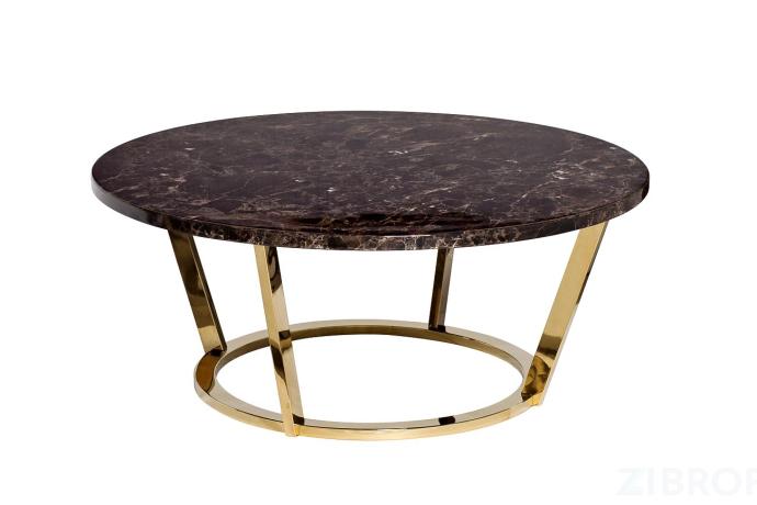 33FS-CT20C05-PG Стол журнальный Dark Emperador d100*40,6см