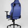 Игровое кресло компьютерное TopChairs Racer Premium синее геймерское