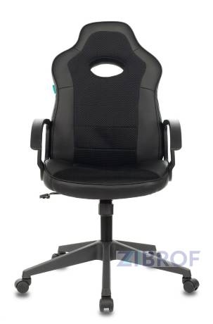 компьютерное игровое Бюрократ VIKING-11/BLACK черный обивка экокожа/ткань крестовина пластик