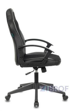 компьютерное игровое Бюрократ VIKING-11/BLACK черный обивка экокожа/ткань крестовина пластик