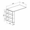 Стол компьютерный Рикс-15 дуб сонома MAS_Riks-15DS