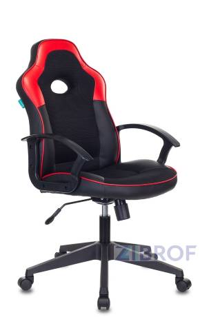 компьютерное игровое Бюрократ VIKING-11/BL-RED черный/красный обивка экокожа/ткань крестовина пл