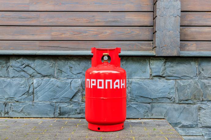 Газовый баллон 27л НЗГА с вентилем ВБ-2 (с предохранительным клапаном)