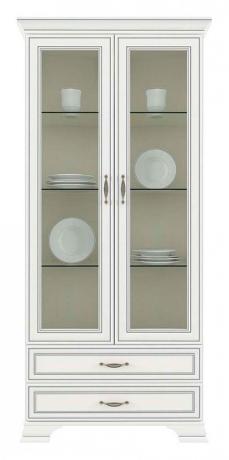 Шкаф-витрина Tiffany 2V2S вудлайн крем ANR_648150