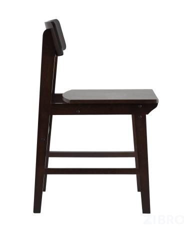 Комплект из двух стульев ODEN WOOD из массива гевеи эспрессо