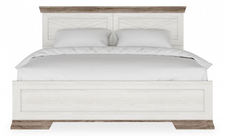 Кровать двуспальная Marselle LOZ160 дуб сонома темный, ясень снежный BRW_70004112