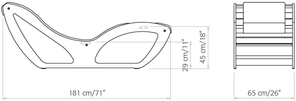 Шезлонг CHAISE LONGUE
