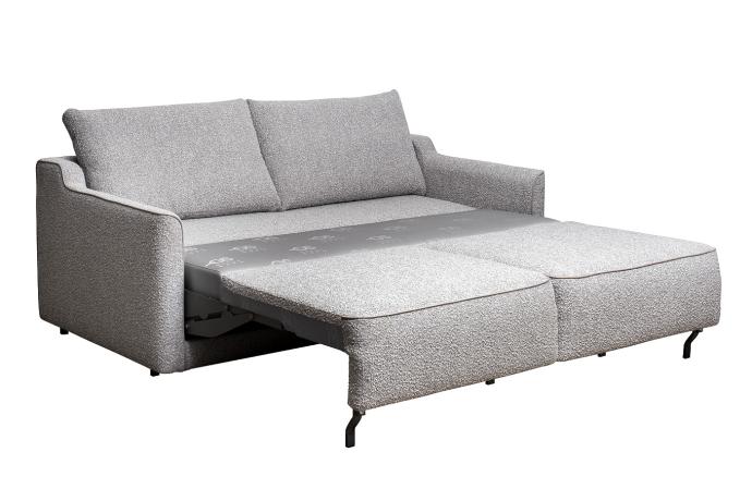 Диван Портофино(Portofino) 200 двухм раскл с кантом букле серый Orso-Ser+Enzo902