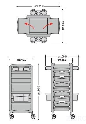 Тележка парикмахерская ELOGY