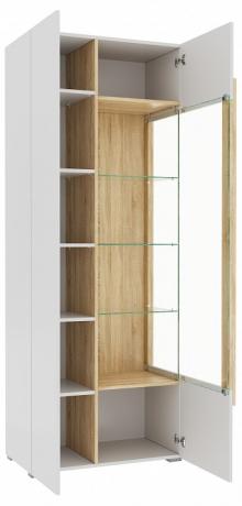 Шкаф-витрина Куба 1701.М4 белый MEL_1701_M2