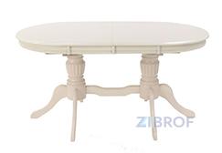 Стол Olivia MK-1215-BW обеденный раскладной 90х150(185)х75 см Молочный