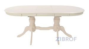 Стол Olivia MK-1215-BW обеденный раскладной 90х150(185)х75 см Молочный