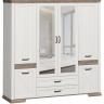 Шкаф платяной Marselle SZF6D2S дуб сонома темный, ясень снежный BRW_70004115