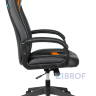 Кресло игровое Бюрократ VIKING-8N/BL-OR черный/оранжевый искусственная кожа геймерское