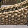 "Базелла" обеденная группа из искусственного ротанга, цвет соломенный