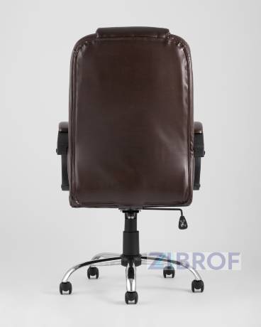 Компьютерное кресло TopChairs Atlant офисное коричневое обивка экокожа, механизм качания Top Gun коричневый