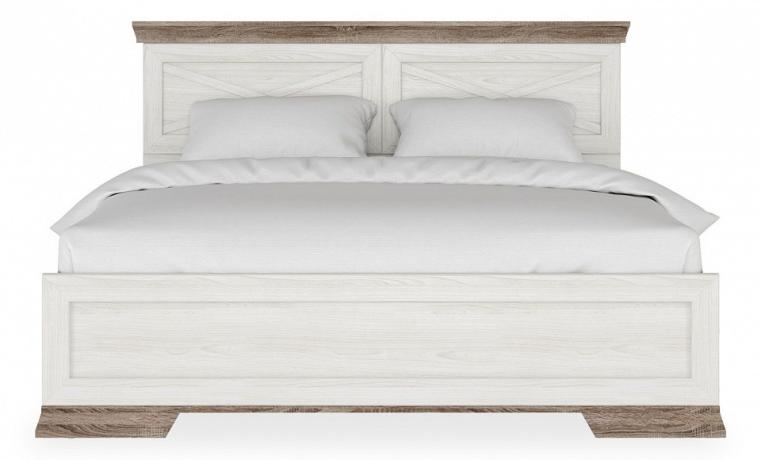 Кровать двуспальная Marselle LOZ160х200 дуб сонома темный, ясень снежный BRW_70004465