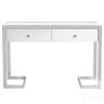 KFG103 Консоль 2 ящика белая/хром 120*42*79см
