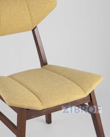 Rollo, стулья Tor желтые, массив гевеи