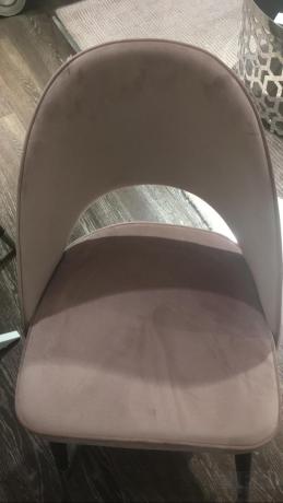 Стул велюровый пепельно-розовый 30C-1228F LPI
