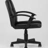 TopChairs Comfort офисное черное в обивке из экокожи с механизмом регулировки по высоте