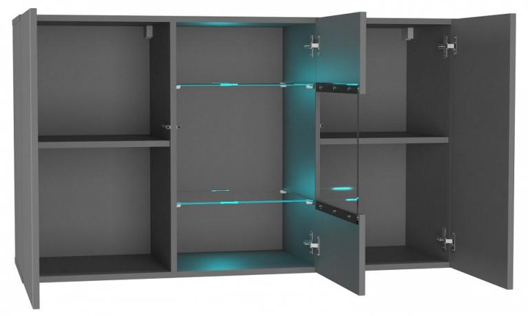 Набор для гостиной Point белый, графит серый NKM_Point_system_14