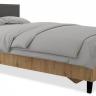 Кровать двуспальная Grace LOZ160х200 графит, дуб наварра BRW_UT-70040952