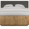 Кровать двуспальная Grace LOZ160х200 графит, дуб наварра BRW_UT-70040952
