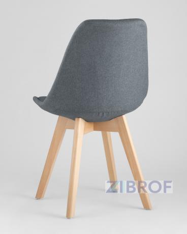 Обеденная группа стол Берген 160-220*90, 6 cтульев TARIQ голубые