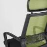 Компьютерное кресло TopChairs Style офисное зеленое в обивке с сеткой, регулировка по высоте и механизм качания Top