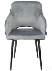 Бюрократ CH-380F велюр светло-серый зигзаг ножки металл