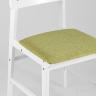 Комплект из двух стульев ODEN WHITE оливковый мягкое сиденье из ткани