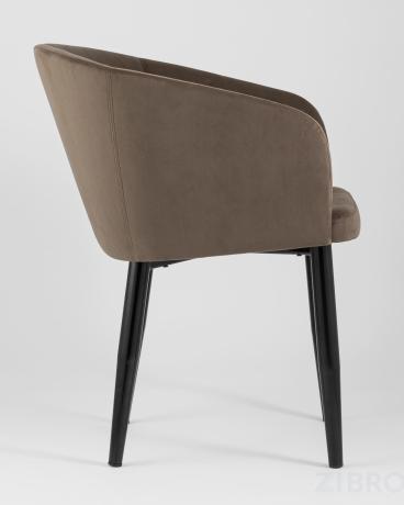 Стул Кресло Ральф велюр коричневый