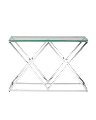 Консоль ИНСИГНИЯ 115*30 серебро, каркас нержавеющая сталь