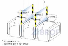 Защитный экран для парикмахерских моек Light