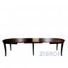 Стол Kenzo MK-1214-TB обеденный раскладной 106х180(330)х75 см Темный орех