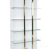 58DB-SH17071CS Стеллаж Marbella White бел/зол. 90*34*195см